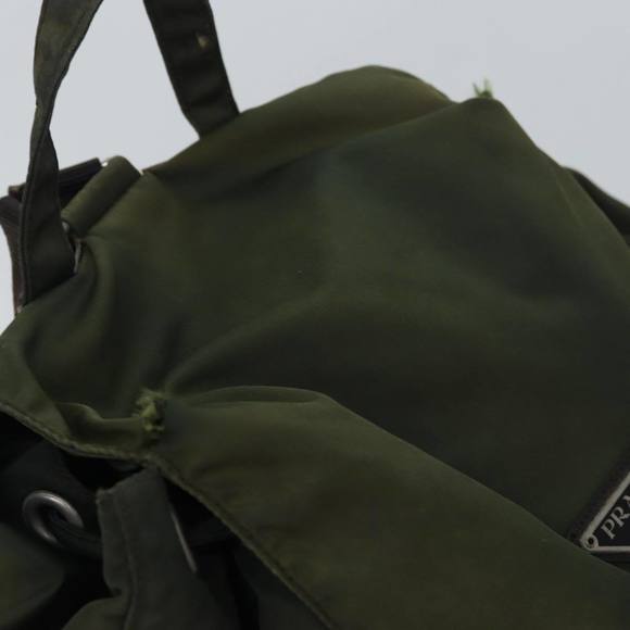 PRADA Backpack Nylon Khaki Auth bs16382 - Picture 6 of 16